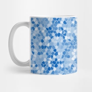 Blue Shades Mosaic Pattern Mug